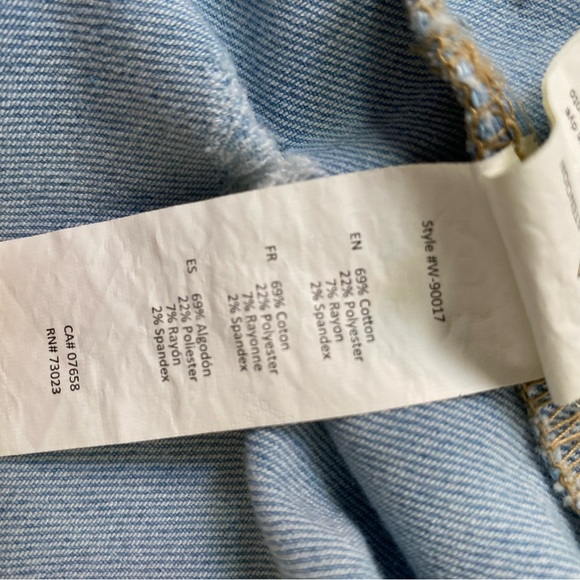 U2B light wash distressed stretch crop denim jean jacket - Small - Picture 13 of 16